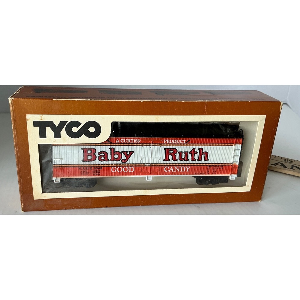 Tyco Vintage HO Scale Baby Ruth Refrigerator Boxcar Candy Advertising Train Car